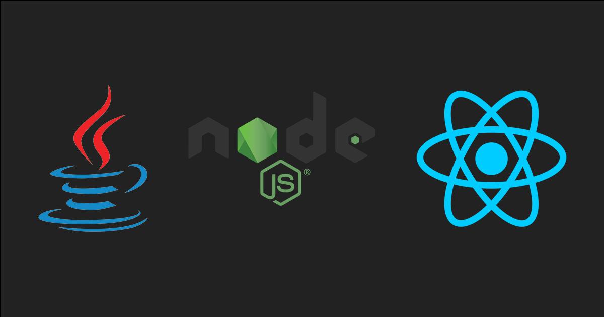 Java + React + Node logo